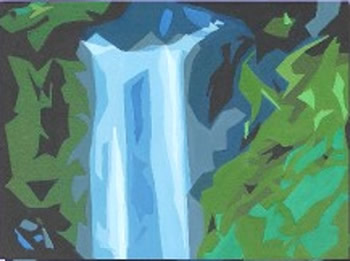 Blue Waterfall